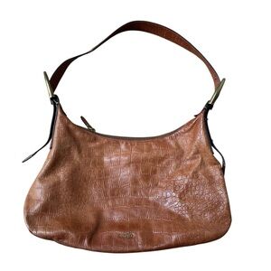 Margot Alexandra Stirrup Leather Hobo Bag, Brown